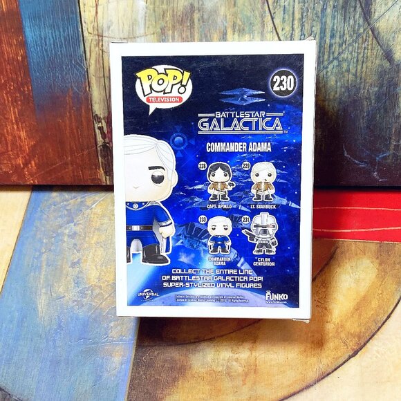 [NEW] Funko Pop Television #230 Battlestar Galactica Commander Adama Collectible - Picture 6 of 8